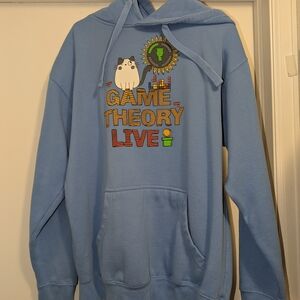 Cozy Blue Game Theory Live (GT Live) Hoodie - Size Unisex L